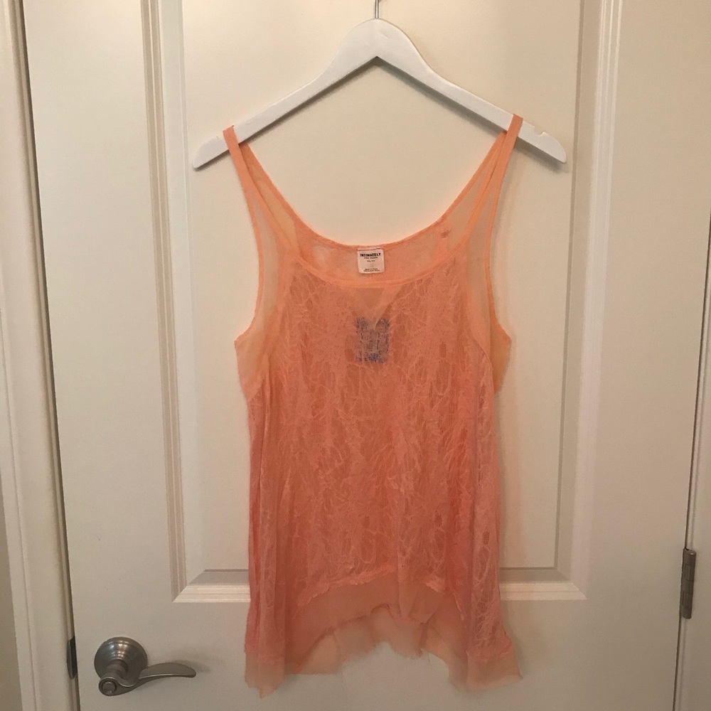 Free People Intimately Mesh & Lace Tank